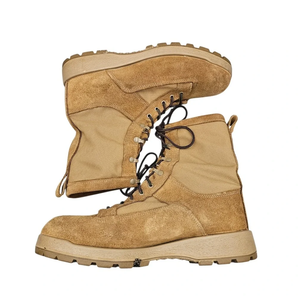 Belleville Men's Size 14 US EUC Tan Suede Gore-Tex Military Desert Combat Boots